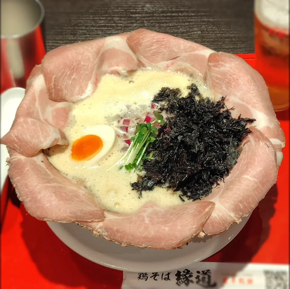 ちゃーしゅー泡煮干そば〜v(^o^)＠縁道さん|たかたかさん