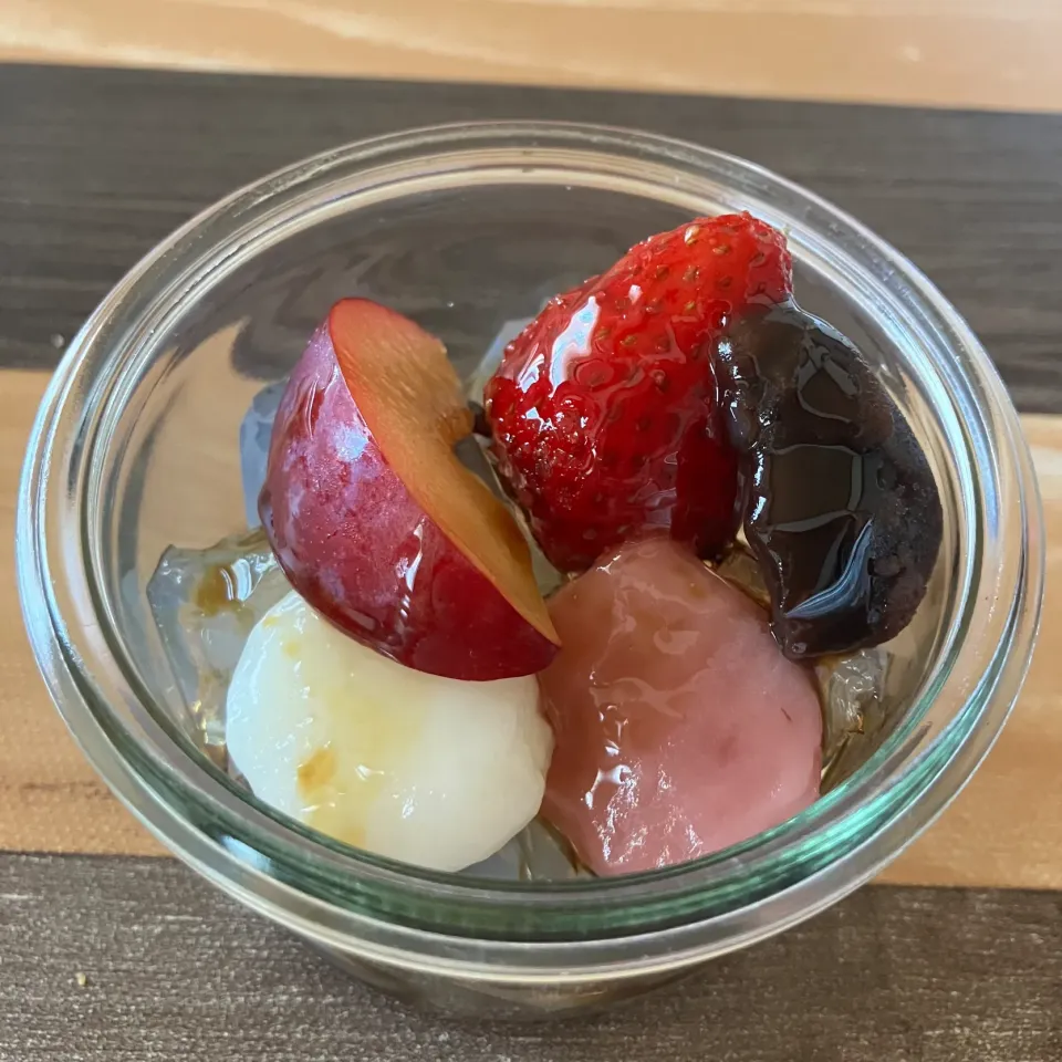 フルーツ白玉あんみつ|ポンポンダリアさん