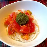 カッペリーニ風なトマト素麺|ことはさん