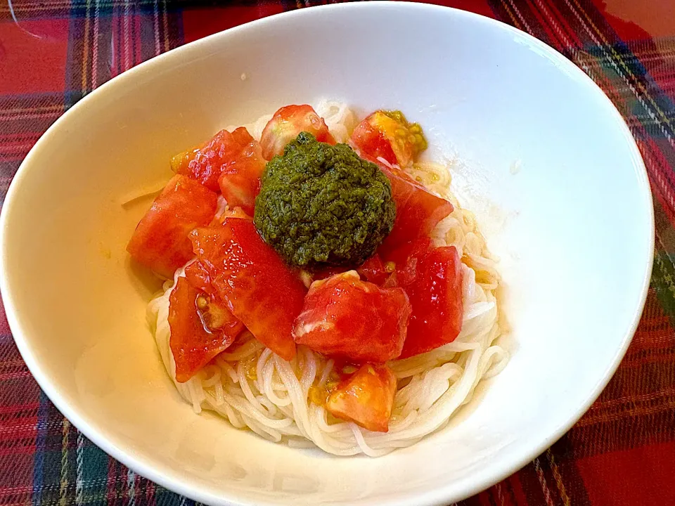 カッペリーニ風なトマト素麺|ことはさん