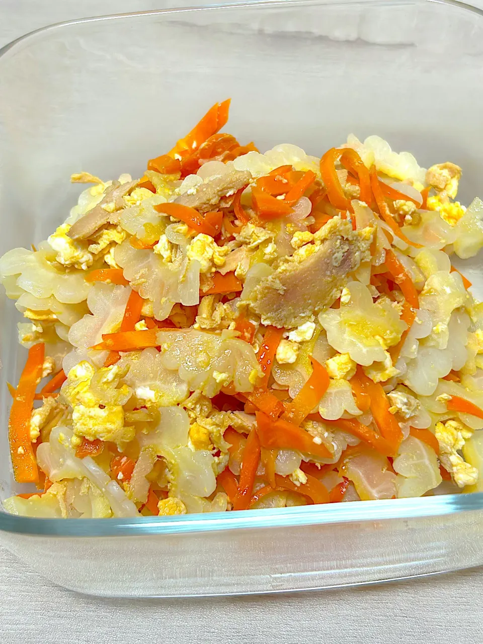 白ゴーヤの人参シリシリ風チャンプル|かよさん