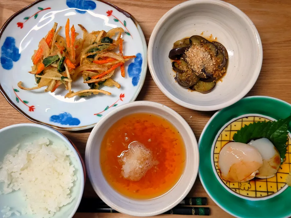 野菜のかき揚げ他（シニア食）|りょうさん