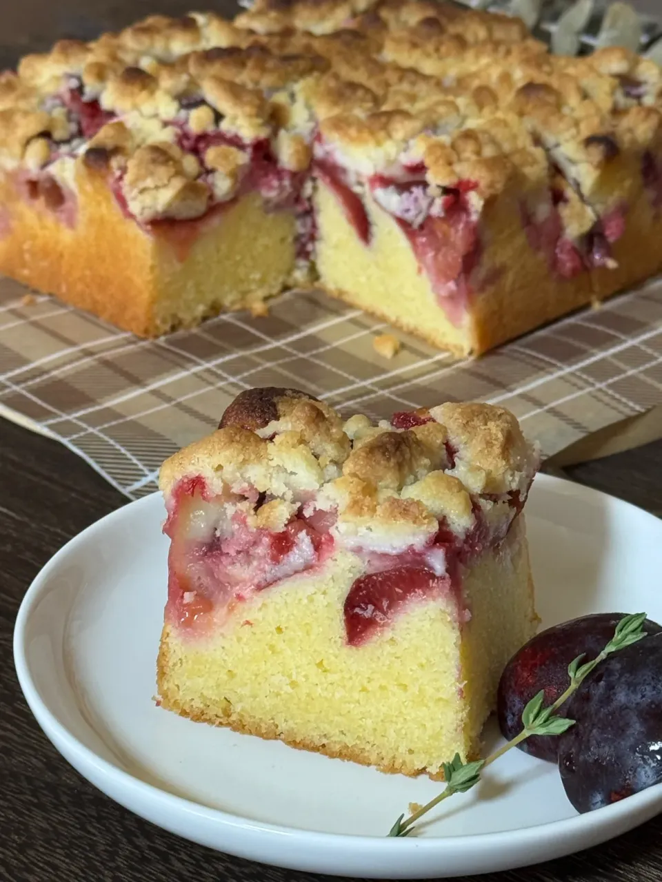 プルーンのクランブルケーキ|mimiしろさん