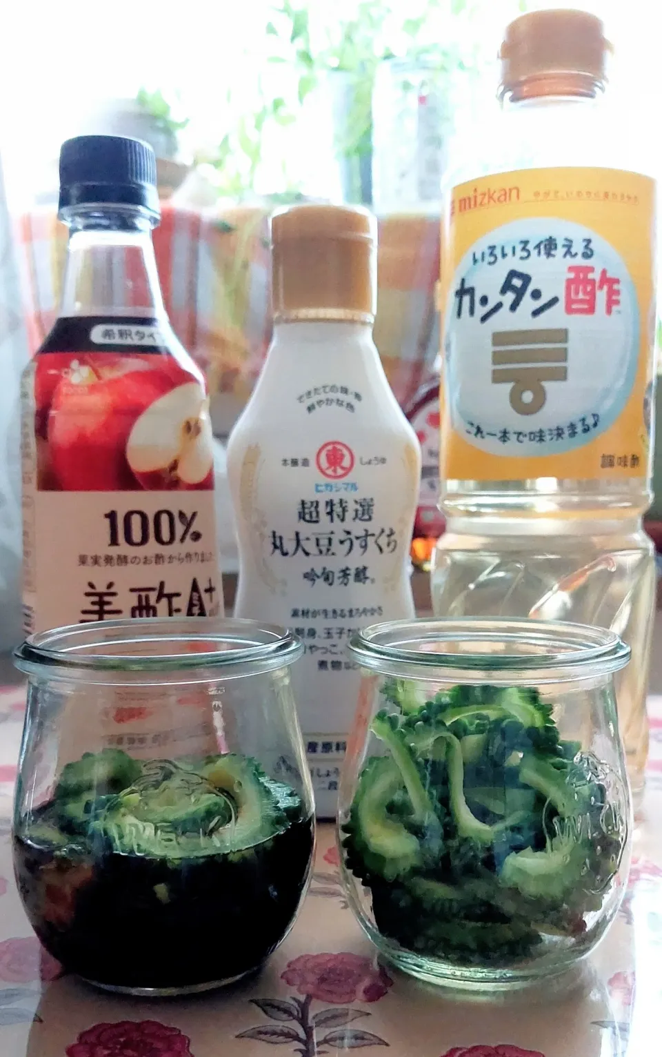 ゴーヤーの酢醤油漬け（実験）|きつねさん
