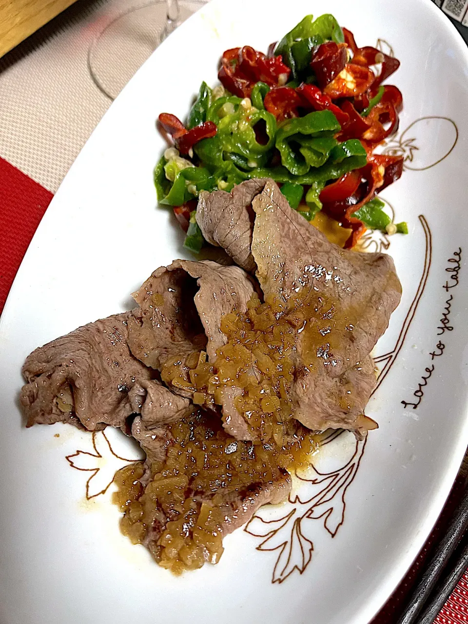 桃薄切り肉ステーキ|woocofaさん