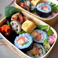 ふたりのお弁当  ~サラダ巻き|とんちんさん