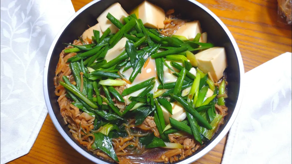 9/2の夕食
フライパンで肉豆腐|卯月さん