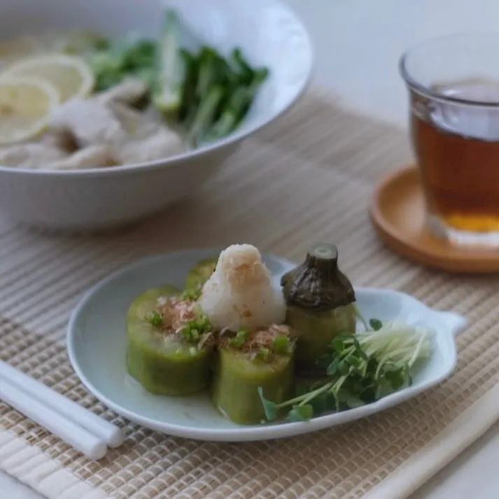 出汁漬けにした翡翠ナス♡ ﾟ+｡:.ﾟ|ohanaさん