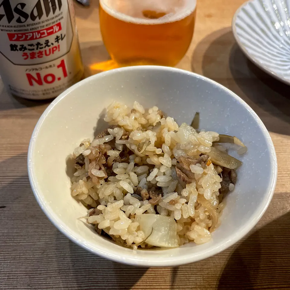 からあげビールさんの料理 ダシダの旨味たっぷり♡牛ごぼう大根めし|こはくさん