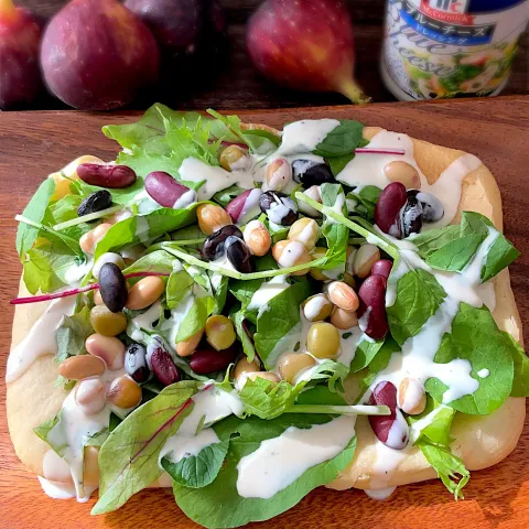 「ＭＣ　ブルーチーズドレッシング」を使ってみたSnapdishの料理・レシピ写真:サラダピザ🥗