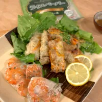 ライスペーパーで揚げ春巻きと生春巻き|すずさん