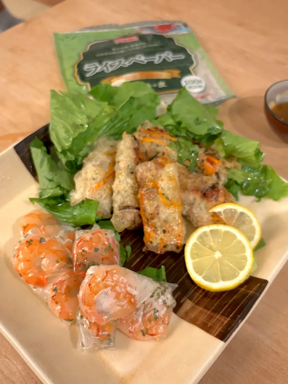 ライスペーパーで揚げ春巻きと生春巻き|すずさん