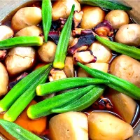 おいしいタコと里芋とオクラ|mnbさん