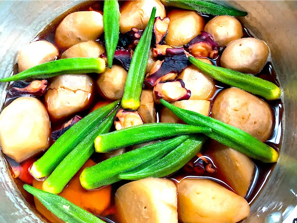 おいしいタコと里芋とオクラ|mnbさん