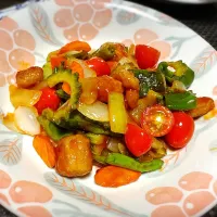 夏野菜の酢豚|cocoaさん