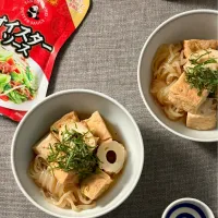 厚揚げとちくわのおでん風