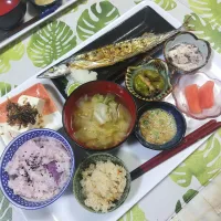 初焼サンマ美味しかったです✨すだちも頂いてラッキーでした