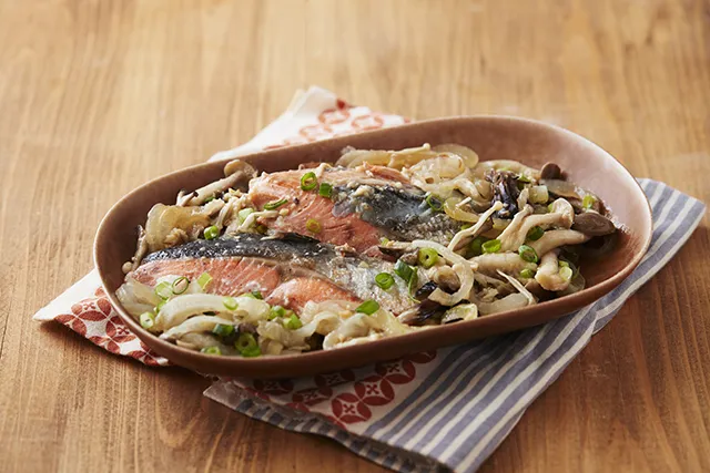 鮭ときのこのちゃんちゃん焼き|日の出みりんさん