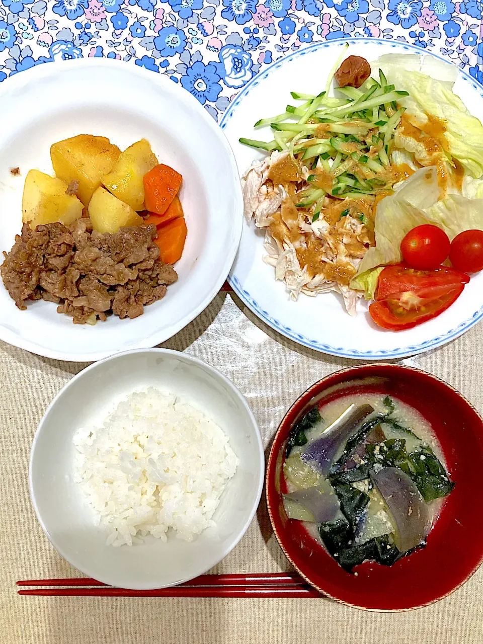 肉じゃがと棒棒鶏|おしゃべり献立さん