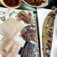 秋刀魚とイカ　肝がキモ|だださん