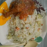 Chicken Manchurian with Chinese rice |Tehreem Fatimaさん