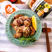 生塩糀パウダーで砂肝の唐揚げ