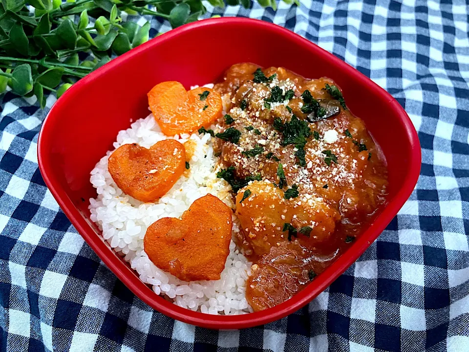 ＊0075. ハンバーグトマトシチューライス娘ちゃんの高校生弁当＊|＊抹茶＊さん