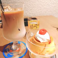 昔ながらのプリン＆カフェオレ|karyou bingaさん