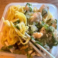 冷凍ネギささみパスタ|さきまめさん