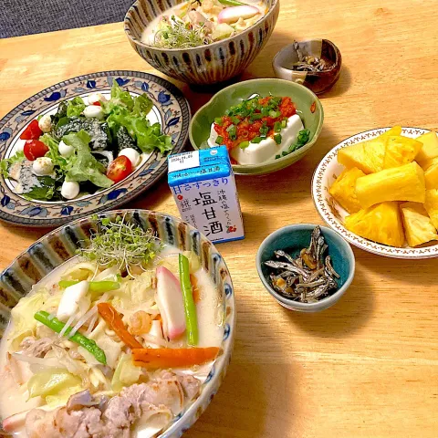「糀甘酒LL　沖縄の塩」を使ってみたSnapdishの料理・レシピ写真:塩甘酒ミニパックを食前に