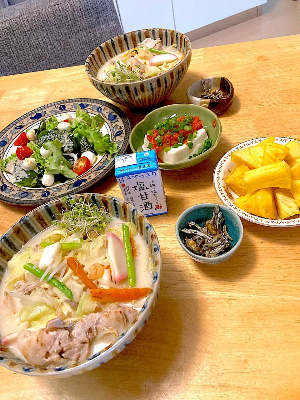 塩甘酒ミニパックを食前に|さくたえさん