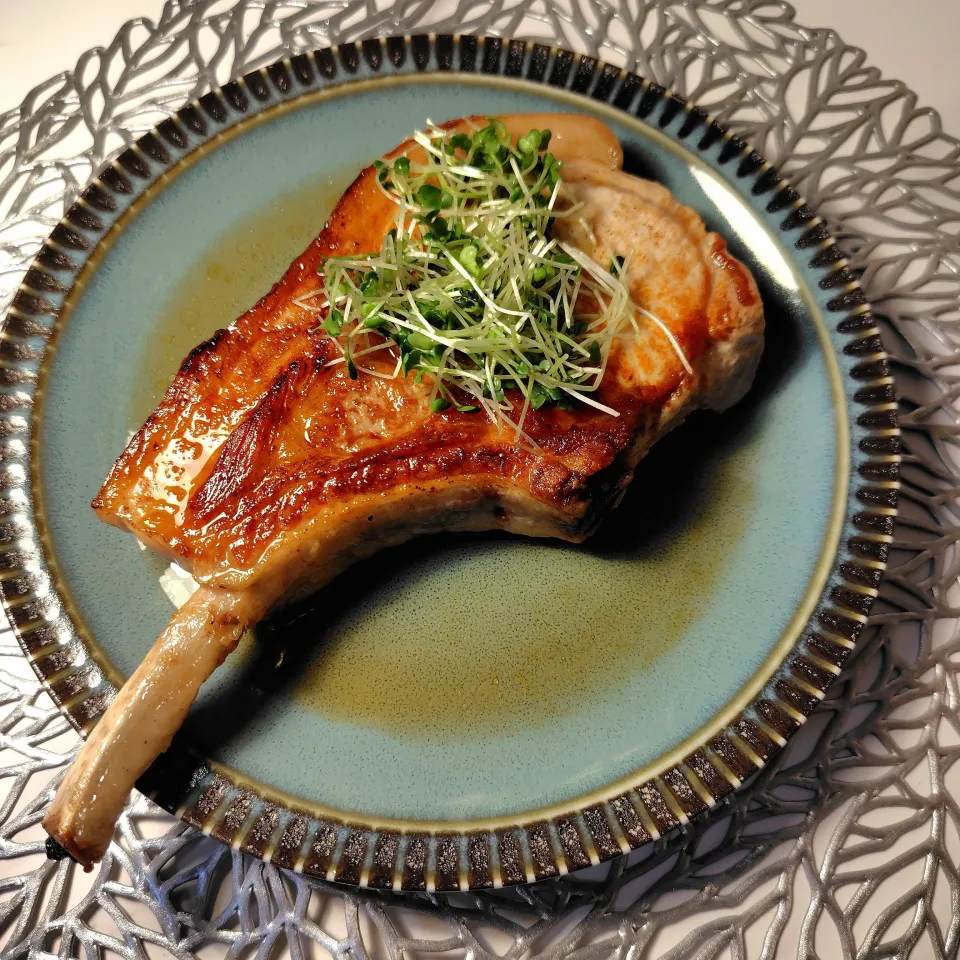 骨付きポークソテー|ハイドランジアさん