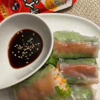 生春巻きにオイスターソースたれつくってみた|mimoさん