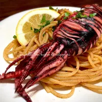 するめいかのバターオイルパスタ