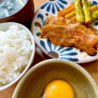 豚肉とアスパラのトマトすき焼きライス|deekay71さん
