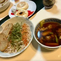 お蕎麦はじゃこ天で。お焼きは野沢菜で|Takeshi  Nagakiさん