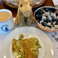 2025/9/6    ハーブと山羊のチーズのオムレツ　Fennel, Dill and Goat Cheese Omelette|19 Boys & 野鳥さん