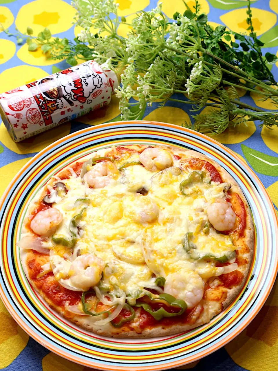 エビのピザ|めいめいさん