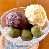 抹茶白玉小豆アイス|postgirlさん