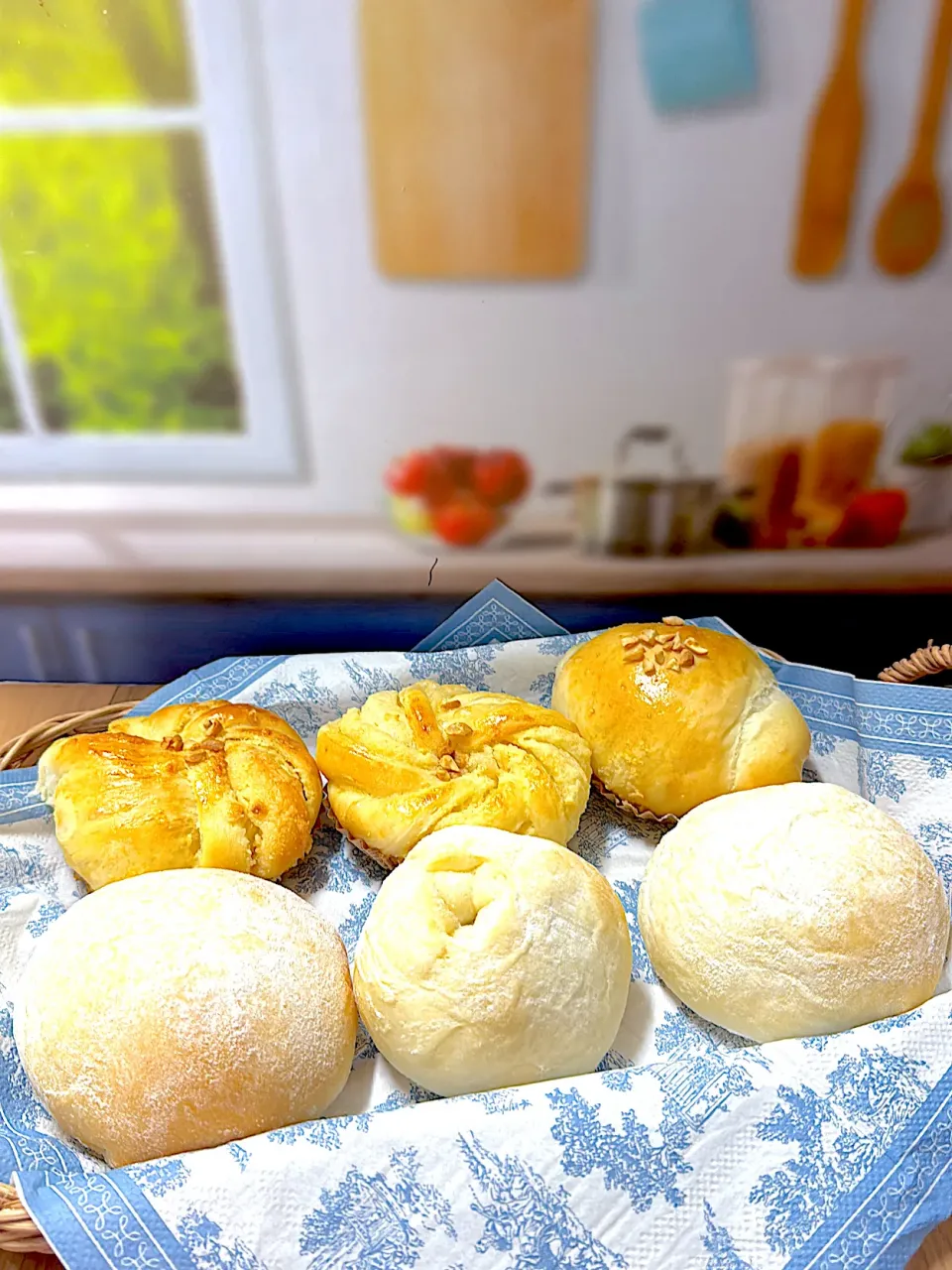 アーモンドバターパン＆焼売パン|アッキーさん