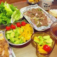 Set lunch-BBQ beef with salad|michelleさん