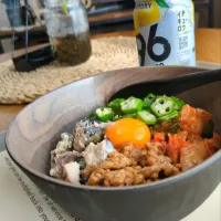 ｻﾊﾞ缶納豆