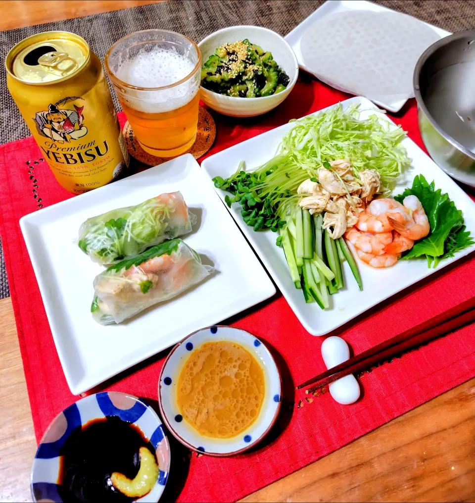 【主菜】手巻き寿司風生春巻き|シュビラさん