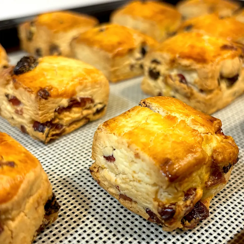クランベリーとレーズンのスコーン|さつまいもさん