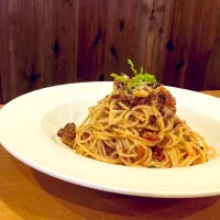 牛すじのトマトソースパスタ|AMERICAN BEER BAR XYZさん