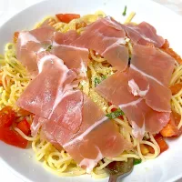 トマトと生ハムの冷製パスタ|べねねまるさん