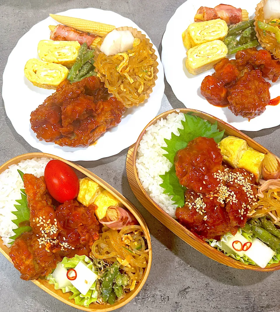 ヤンニョムチキン弁当|のんさん