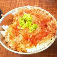 おかかご飯擦り立て山葵乗せ|be-Cookingさん