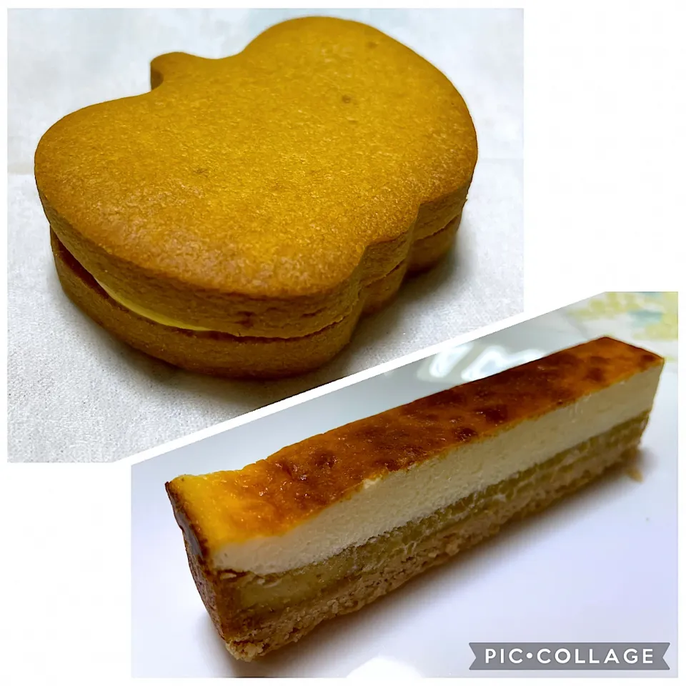 かぼちゃのチョコサンドクッキー、濃厚焼き芋バスクチーズケーキ|こいちさん