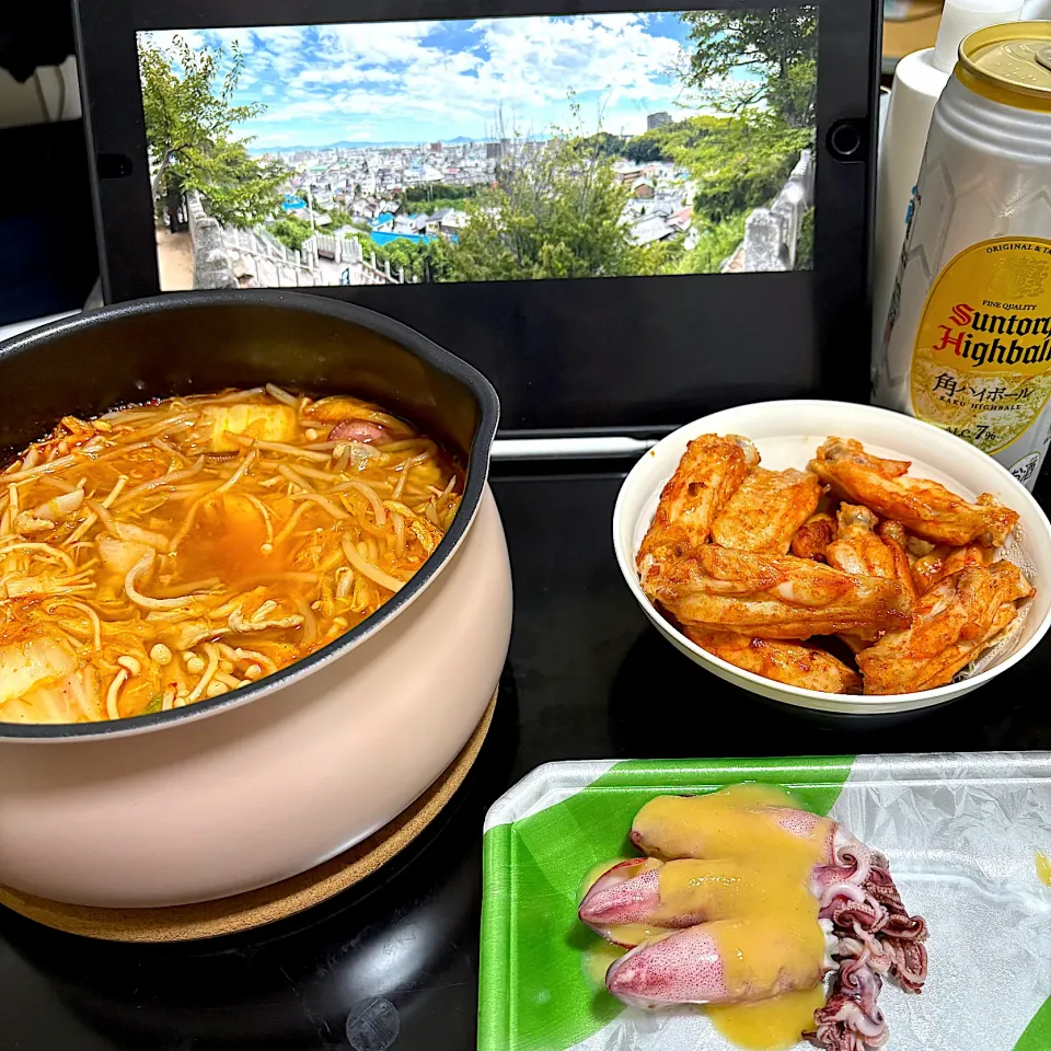 日曜日の晩ごはんキムチ鍋|すかラインさん